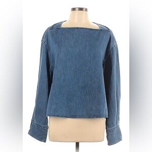 COS boxy denim shirt size 10